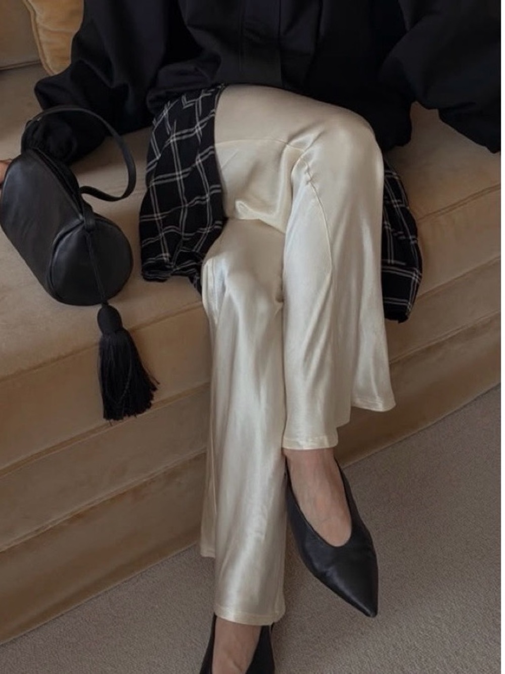 LILYSILK Full Bias Cut Silk Pants